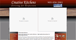 Desktop Screenshot of creativekitchens.ca