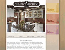 Tablet Screenshot of creativekitchens.com